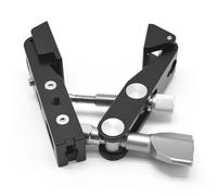 Geavonyg Super Pince en Aluminium 1/4 3/8 Adaptateur De À Vis pour Lampes Poche Et Crochets Pince À Tête Sphérique Construction en Alliage D'aluminium