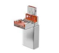 Geavonyg Tapez C Adaptateur De Mémoire en Alliage du Lecteur De Carte MicROSDS