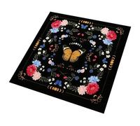 Geavonyg Tapis De Jeu Mystérieux en Velours Élégant pour Tarots Astrologies du Soleil Autels pour Jeux De Table Et Couverture De Table De Divination Amusante