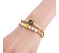 Geavonyg Tissé À La Main Réglable De Méditation Yoga avec des Perles en Pierre Naturelle Et en Alliage Robuste dans des Styles Culturels Tibétains Fête Festival