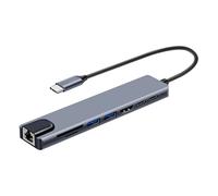 Geavonyg USB C Dock 4K HDTV 100W PD Gigabit Ethernet Adapter for Laptop PC TF Card Reader USB C Hub Hdmis