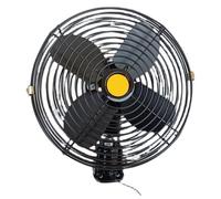 Geavonyg Ventilateur De Refroidissement pour Berlines À Faible Bruit Longue Conduite Silencieux Robuste Économe en Énergie Voiture en Métal pour Camion Voiture Bateau Bus Ventilateur en Métal Robuste