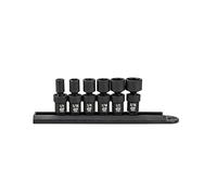 GEAWRENCH 84904 Lot de 6 douilles à choc universelles 6 points, 1/4" avec prise standard, SAE - -