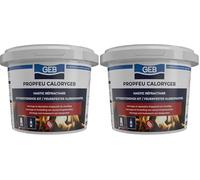 GEB 103512 Calorygeb Mastic réfractaire Boîte N° 2 600 g - Noir (Lot de 2)