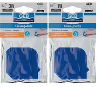 GEB 3283985990901 Lisse Joint de Silicone 3 pièces, Bleu (Lot de 2)