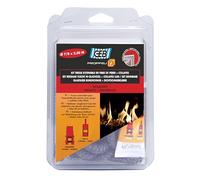 GEB Kit complet Tresse ronde en fibre de verre 2,5 m Ø 7-8 mm + Colle réfractaire Collafeu 20 ml