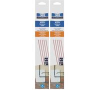 GEB Baguettes de cuivre/phosphore pour brasage Fort. S'utilise sur tuyauteries d'installations sanitaires, de Chauffage… - 5 Baguettes (Lot de 2)