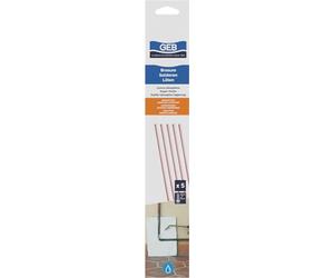 GEB Baguettes de cuivre/phosphore pour brasage Fort. S'utilise sur tuyauteries d'installations sanitaires, de Chauffage… - 5 Baguettes