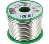 GEB Bobine étain/cuivre 3%. Convient pour braser Le cuivre et Ses alliages, Argentée. sans Plomb. Conseillée pour Les canalisations d'eau Potable - Bobine 250g