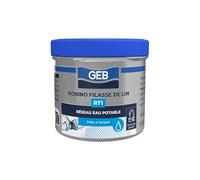 GEB Bobino de filasse de lin RT1. Compatible eau potable. S'utilise en complément de la pâte à joint GEBATOUT 2-80g