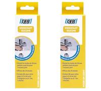 GEB Dissolvant Joint de Silicone en Tube 125 ML incolore (Lot de 2)