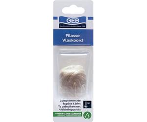 GEB filasse de lin peigné complément de pâte à joint pour raccords filetés métal. Bobino dévidoir - 18g