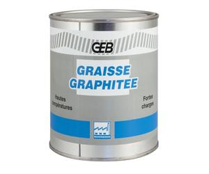 GEB Graisse Graphitée 800 g - Lubrification sèche jusqu'à 500°C, anti-grippage vannes vapeur, engrenages & visserie haute charge