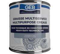GEB Graisse multiservice. Graissage Techniques d'organes Soumis à des Conditions sévères de Travail : Hautes températures, Vitesse… - Pot 600 g
