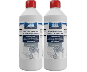 GEB Huile de Vaseline bidon 1L, Taille Unique (Lot de 2)
