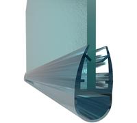 GEB Joint d'étanchéité en Caoutchouc Tubulaire pour Bas de Porte de Douche et parois de Baignoire 5-8mm d'épaisseur - Translucide - 1 mètre