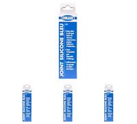 GEB Joint silicone bleu Collex spécial automobile pour l'étanchéité plane - 80ml (Lot de 4)