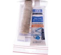 GEB Kit étanchéité complet pour raccords à visser métalliques - Tube de pâte à joint 50 ml + filasse 20 g - Compatible réseau d'eau potable