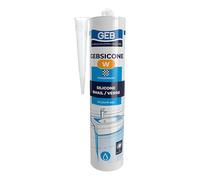 GEB - Mastic et silicone - 12 cartouches mastic silicone Translucide SICONE W joints sanitaires