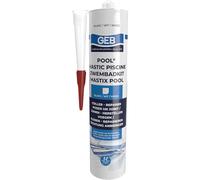 GEB Mastic pour piscine 590910 - Qualité pro - Blanc - Cartouche 290 ml