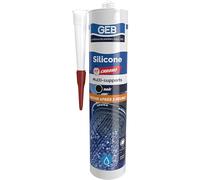 GEB Mastic Silicone 60 Chrono multi-supports. Sèchage rapide, remise en eau en 1 heure - Noir 280 ml