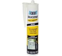 Geb - Mastic silicone surfAce synthétique et émaillée - Blanc Blanc G