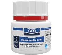 GEB Pâte à souder 2 EN 1 pour décaper et braser - 150 g