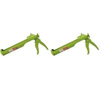 GEB Pistolet à cartouche mécanique pour mastic stop goutte - Cartouche de 280 à 310ml (Lot de 2)