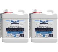 GEB Pool Colmateur de fuites. Liquide colmatant pour la réparation de fuites dans la piscine pour canalisations enterrées et bassin, 1 Litre (Lot de 2)