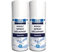 GEB Pool Décapant universel pour le nettoyage des raccords en PVC rigide et souple avant collage. Aérosol 125ml (Lot de 2)