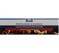 GEB Propfeu Bûche de ramonage des goudrons et suies dans Les conduits de cheminées et poêles, Marron