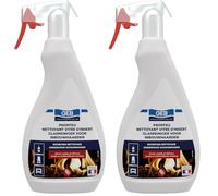 GEB Propfeu nettoyant vitre d'insert de cheminées et poêles - Action rapide et efficace - Aérosol 500ml, Jaune (Lot de 2)