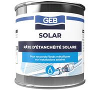 GEB SOLAR Pâte d'étanchéité des raccords filetés métalliques pour les installations solaires thermiques. A combiner avec la filasse - Boite 250g