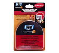 GEB Tresse ronde 2,5m Ø 7 à 8 mm en fibre de verre extensible pour l’étanchéité des portes d’inserts, chaudières, fours, poêles, cheminées avec gorge