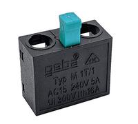 Geba M-1T/1 - Micro bouton-poussoir - Interrupteur à clé - Poussoir vert