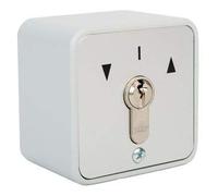 GEBA MSC-APZ1-2T/1 Surface Mount, Interrupteur à Clé, Deux Voies Fonction Momentary avec Cylindre, pour Portes Automatiques de Garage et Portails.