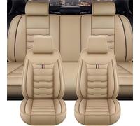 GEBBEM Housse Siege Voiture pour VW Passat B6 Variant 2006 2007 2008 2009 2010 2011 2012 2013 2014, Ensembles de Housses de Siège sur Mesure Protege Siege Voiture Interieur Accessoire,Beige