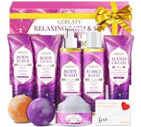 GEBEATY Cadeaux de spa pour femmes, cadeaux uniques pour les femmes pour se détendre et soulager le stress, paniers-cadeaux spa relaxants pour femmes, coffret cadeau spa vanille