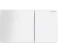 Geberit 115.622.SI.1 SIGMA70 PLAQUE X CASSET.Verre/BCO, Verre Blanc