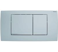 Geberit 115.899.KN.1 Twinline 30 115899KN1 Lot de 2 boutons d'actionneur avant plaqués brillant, finition chromée mate