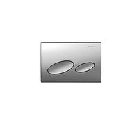 Geberit 115228461 Plaque de chasse d'eau Kappa 20, 2 débits Chromé satiné