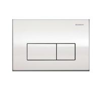 Geberit 115260211 Plaque de chasse d'eau Kappa50 2 débits Chromé brillant