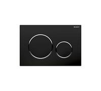 Geberit Plaque d'actionnement Sigma 20 115882141 ronde – peints en noir mat