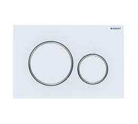 Geberit Sigma20 - Plaque de déclenchement Sigma 20, blanc mat/chrome 115.882.JT.1