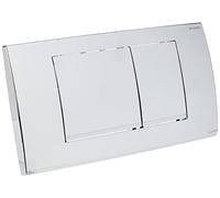 Geberit Plaque de commande Twinline 30 - pour rinçage à deux quantités - Chrome Feux