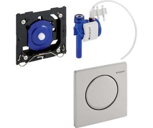 Geberit 116013FW1 Design Mambo Kit de montage final HyTouch pneumatique Acier Inoxydable