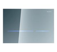 Geberit 116090SM1 Sigma 80 Plaque de recouvrement avec activation par avant rinçage à 2 boutons Verre Réfléchissant