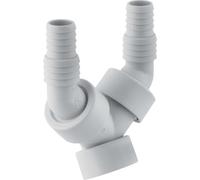 Geberit 152717111 11/ 801 "x 40mm, avec embout de tuyau coudé, sortie horizontale, pour 801 Éviers cuisine , blanc