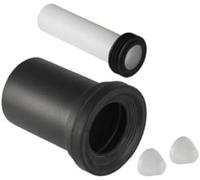 Geberit Raccord de connexion pour paroi WC 152 422 461 2 Chrome 185 mm capuchons de recouvrement