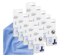 Geberit 244.600.00.1 Lot de 10 bâtonnets de 8 bâtonnets I pour puits Duofresh I avec chiffon microfibre de Kor4u I Fabriqué en Allemagne (10)